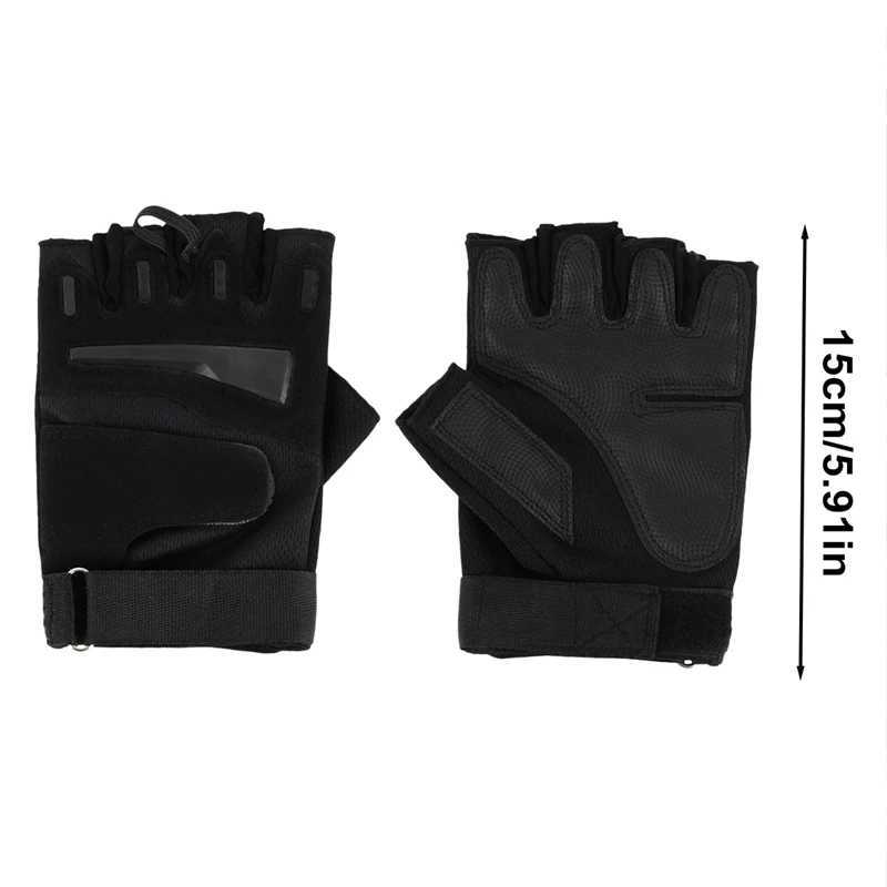Half finger gloves for mens outdoor cycling anti slip and wear-resistant mountain fitness training five finger glovesW241018