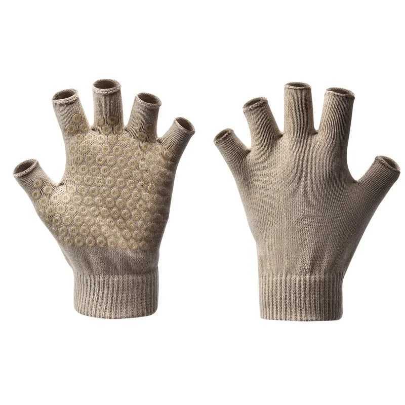 Half finger yoga gloves Pilates gloves winter warm gloves anti slip open finger accessoriesW241018