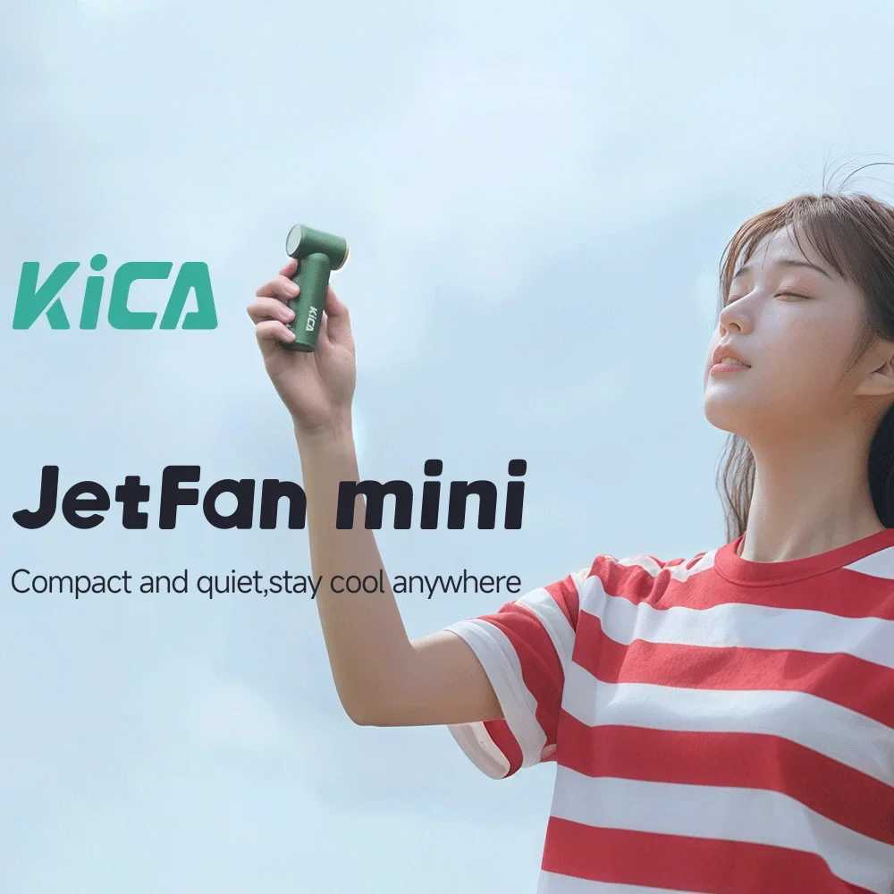 Mini Turbo Jet Fan Turbine Outdoor Jet Brushless Motor Portable Handheld Cooling Appliance Blower Kica USB Recharge Hair DryerXJ241017