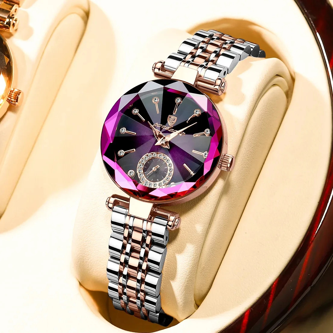 POEDAGAR y Woman Wristwatch Elegant Waterproof Stainless Steel Watch for Ladies Dress Diamond Quartz Womens Watches Reloj 241017