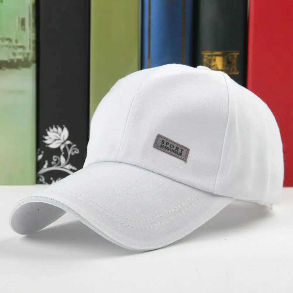 Fashion Letter Baseball Cap Solid Color Sunscreen Visor Hat Washed Dad Hats Simple Vintage Hip Hop Sun Hats For Women MenX241018