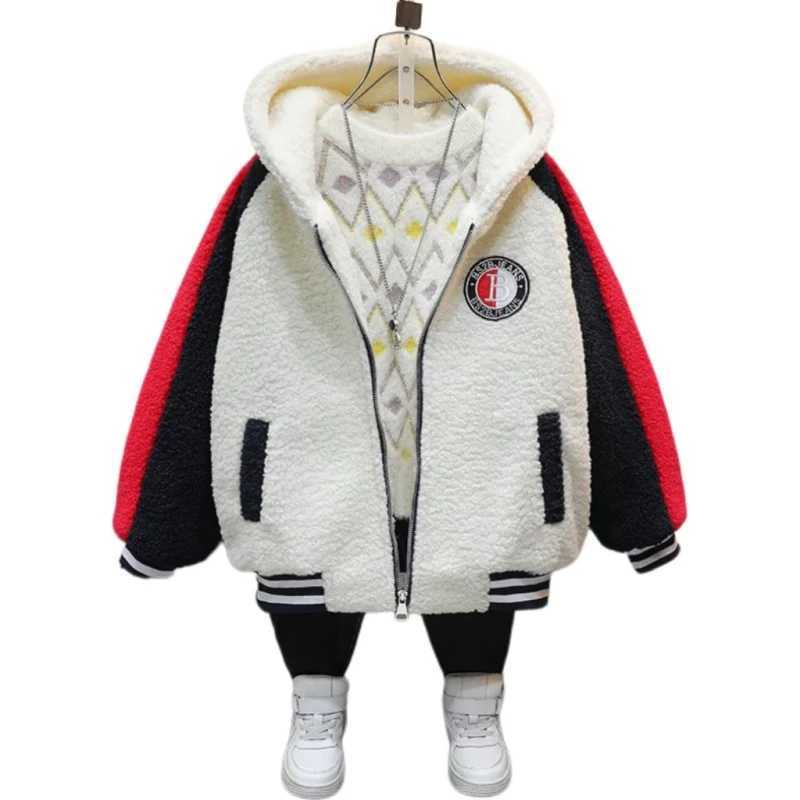 Boys cotton jacket windproof jacket casual winter autumn warm skiing Christmas gift childrens clothing M241018