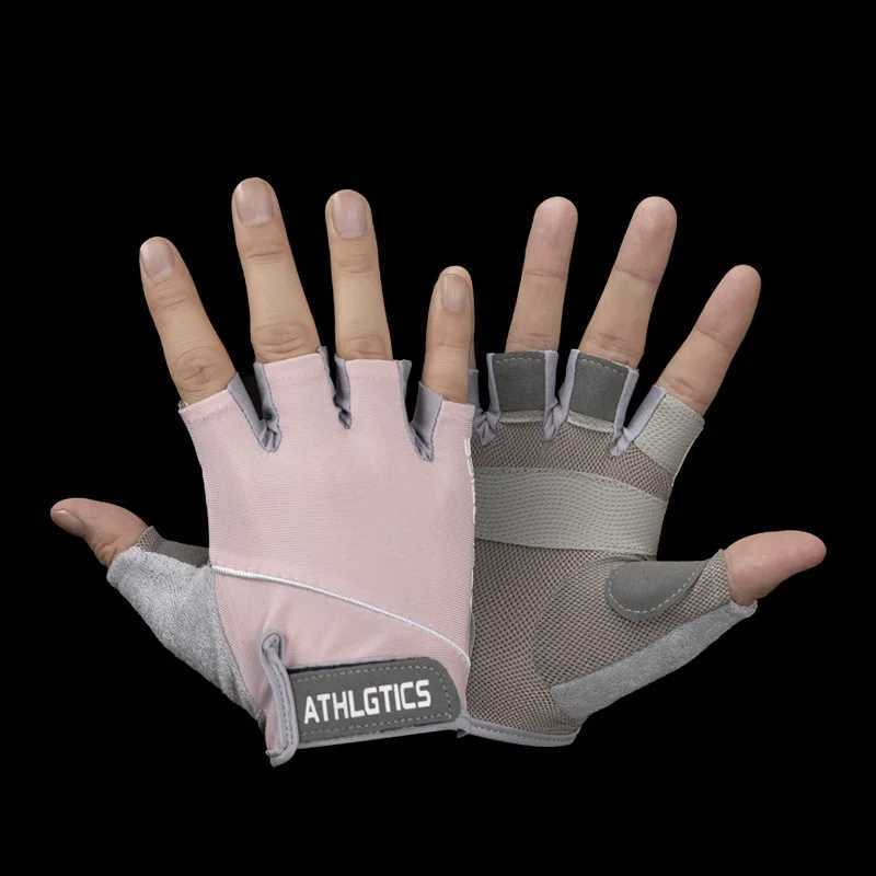 Sports bicycle handguard outdoor half finger gloves mens and womens summer breathable fitness finger protection glovesW241018