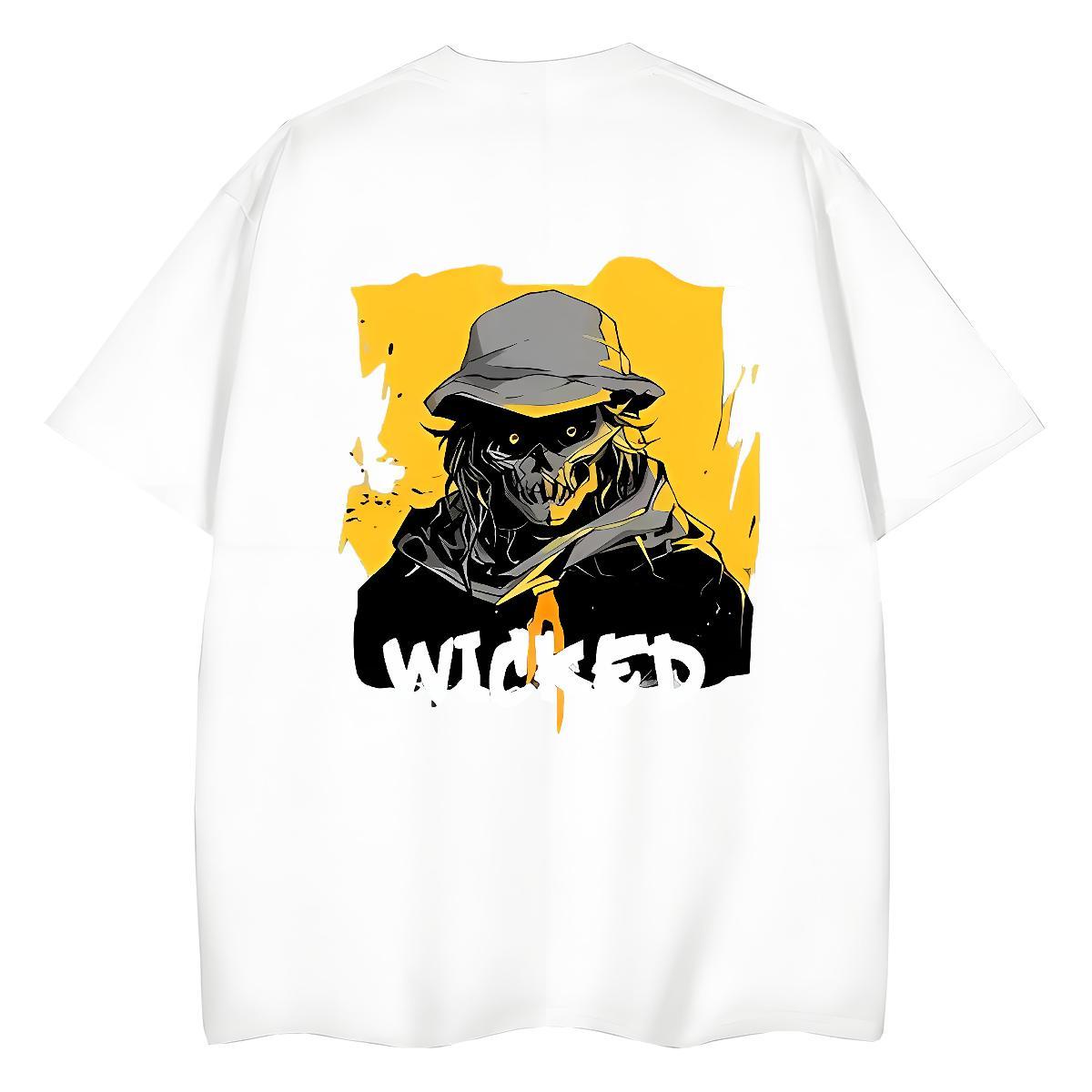 Fashion New T Shirt For Woman 230g Cotton Breathable Crew Neck Casual Beach skull Unisex Tshirts Designer Anime Tee Shirt