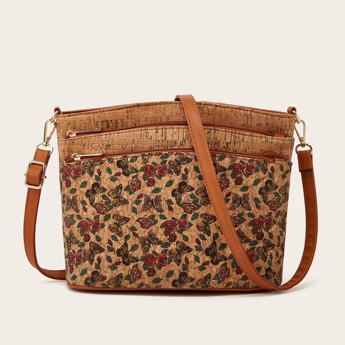 New casual and fashionable women's ethnic style single shoulder crossbody personalized leisure tree leather bag #36 ddmymoon