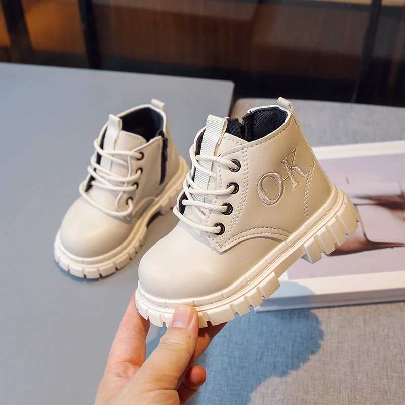 Boots 2023 Boots for Kids Girls Embroidery Britain Style Classic Cool Toddler Boots for Boys Children Fashion Casual Ankle Boot Spring H241018