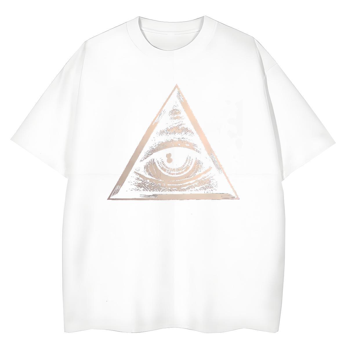 Custom Women T Shirts 100% Cotton 230g Breathable Sports Casual eye of the devil Woman Tshirt Nice Custom Printed Tshirts