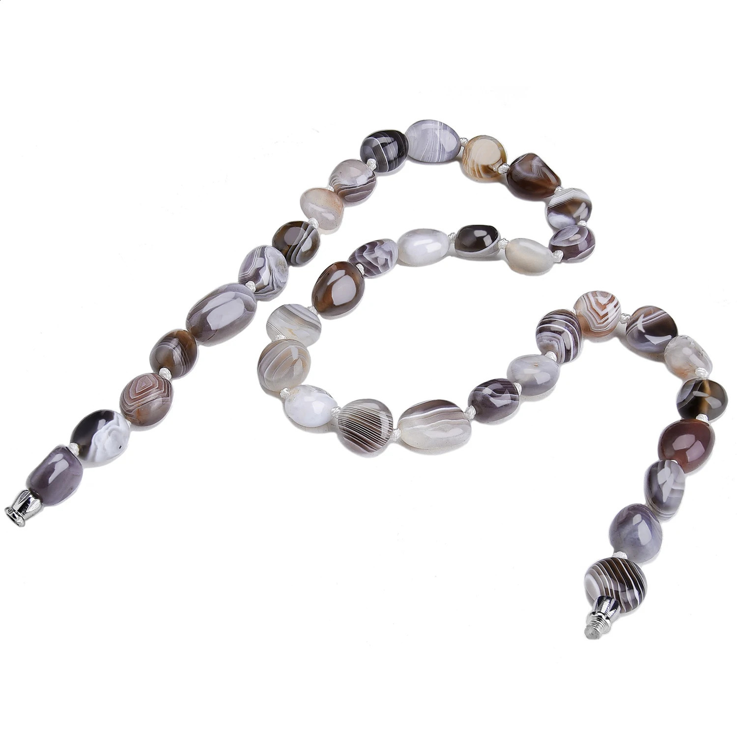 Natural Irregular Botswana Agate Necklace Chakra Stone Beads Female Gift Mothers Day Gem Necklace 241018