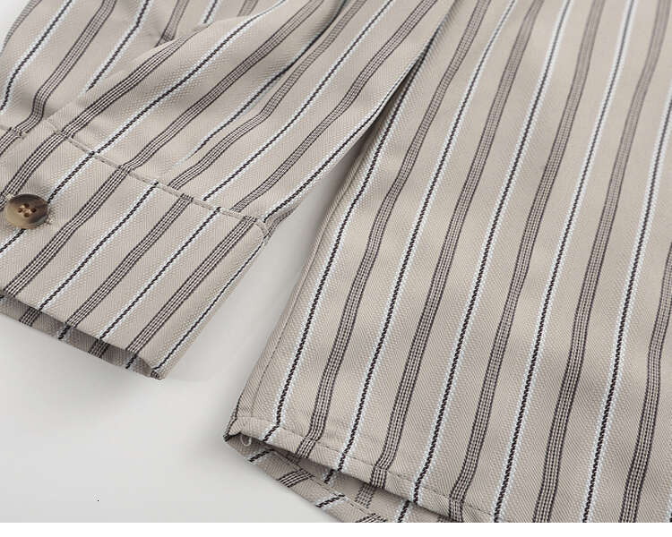 shanshi Men's shirts Spring Autumn new style lapel long sleeved striped and women casual student versatile shirt for men