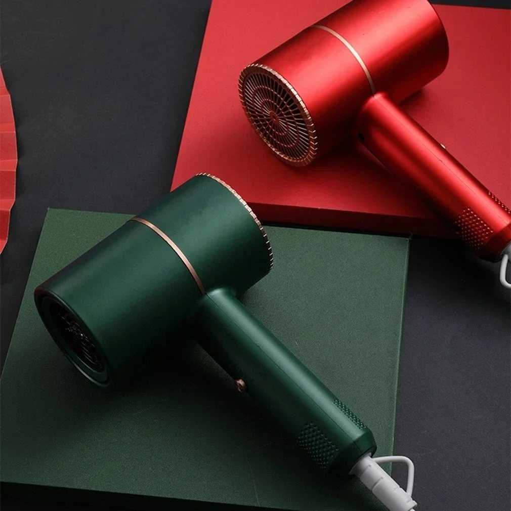 Portable Hair Dryer Strong Wind Hammer Blower Salon Dryer Hair Negative Ionic Hammer Blower Home Electric Blue Light Blow DrierXJ241017