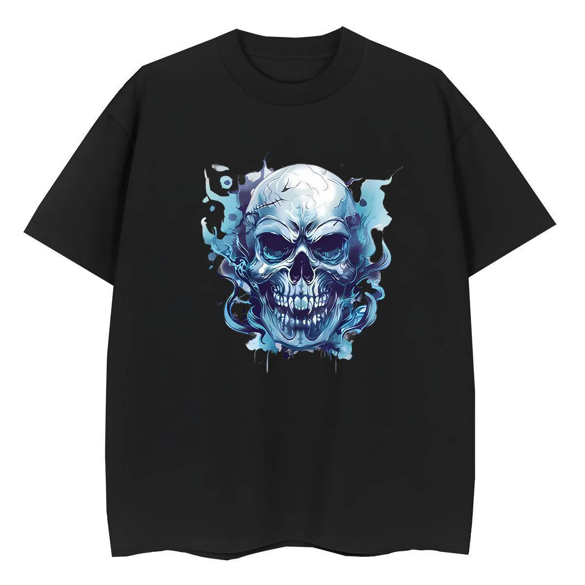 2024 Designer T shirt 230g Pure Cotton Breathable Soft Beach skull Women Tshirts Free Shipping Graphic Tops Shirt