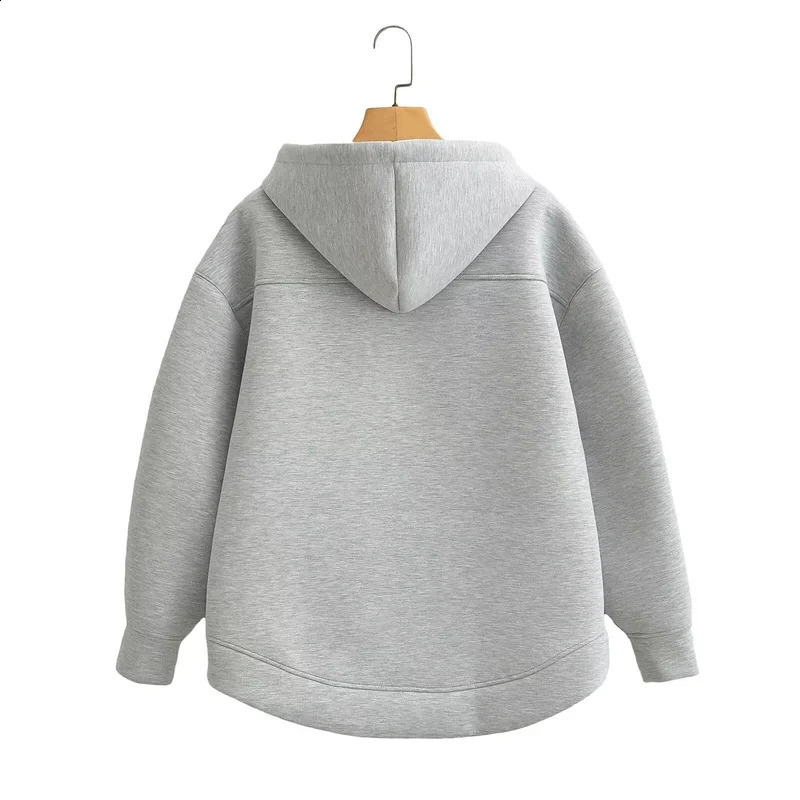 KEYANKETIAN Winter Womens Zipper Hoodie High Street Unisex style Double Pockets Oversize Loose Sweatshirts Outerwear Top 241017