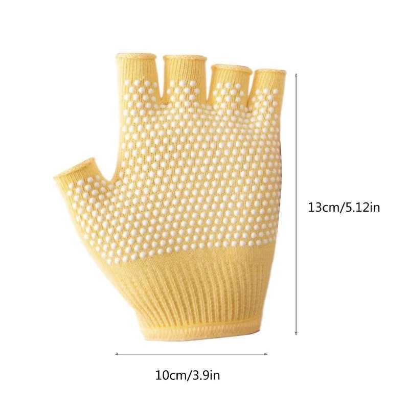 Silicone anti slip five finger sports gloves weight training gloves gym glovesW241018