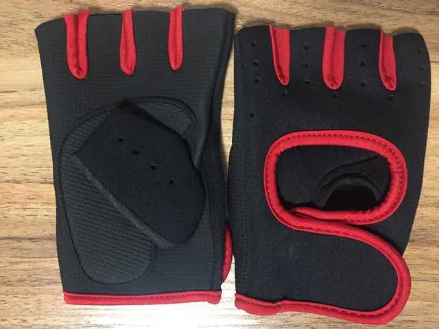 Anti slip weight half finger womens gym gloves womens fitness weightlifting finger glovesW241018