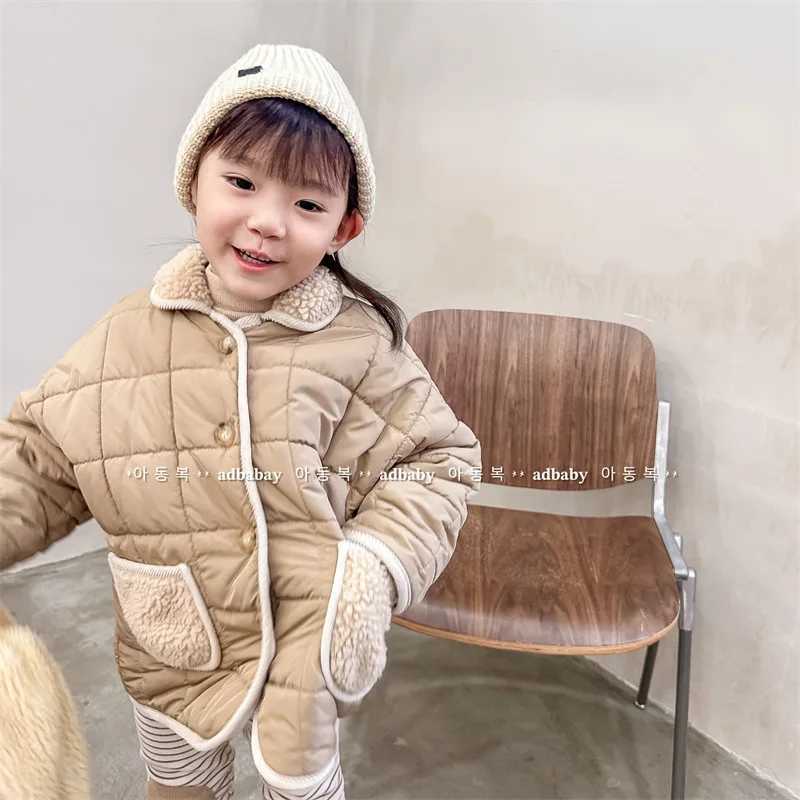 Childrens bedding jacket baby winter cardigan girls thick warm jacket boys warm jacket childrens cotton padded clothing M241018