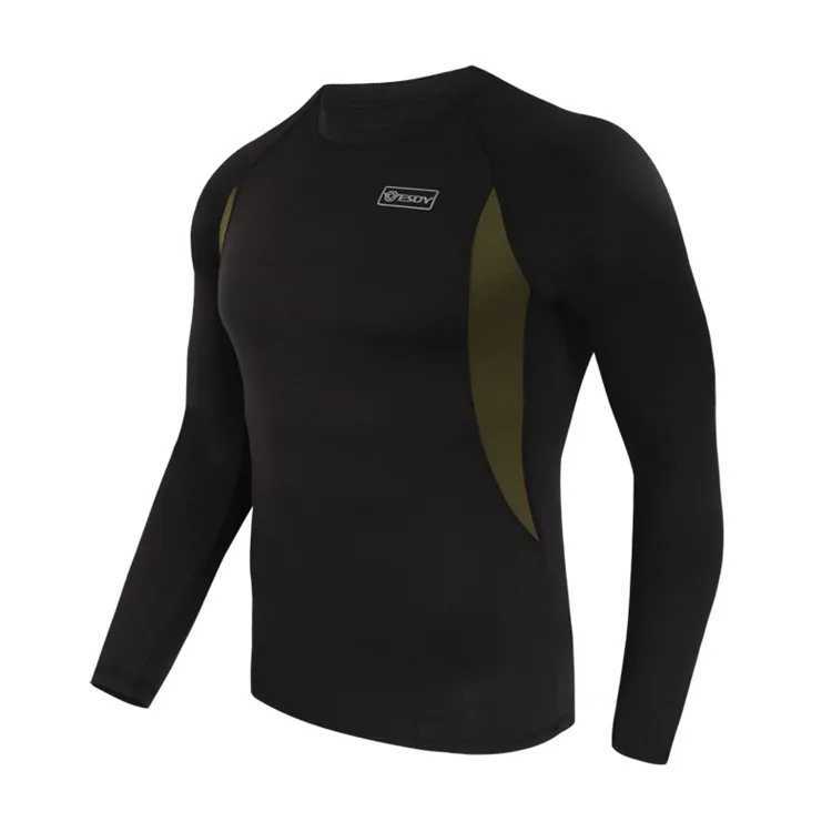 Men's Thermal Underwear Aismz winter Top quality New thermal underwear men compression flce sweat quick drying thermo underwear sets men clothing