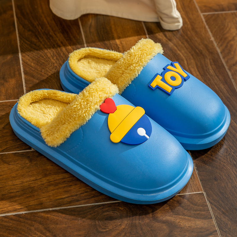 Ddmyshoes Women Couples Indoors Home Waterproof Non Slip And Can Be Worn Externally With Plush Insulation Cotton Slippers For Men In Winter Chinese Br