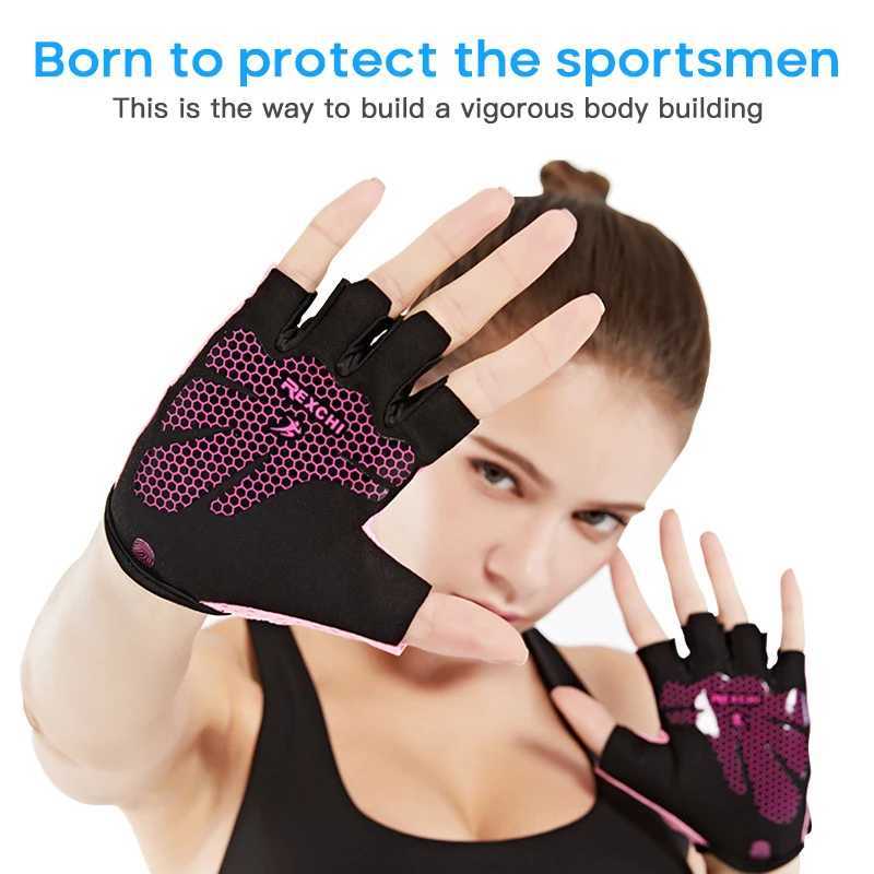 Breathable fitness gloves gym weightlifting yoga fitness training exercise slimming half finger bicycle gloves equipmentW241018