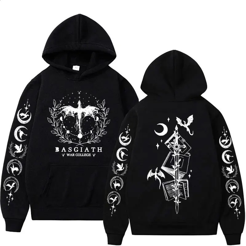 Xaden Riorson House Hoodies Iron Flame Dragon Rider Fourth Wing Emblem Sweatshirt Basgiath War Men Fashion Cool Oversized Hoodie 241009