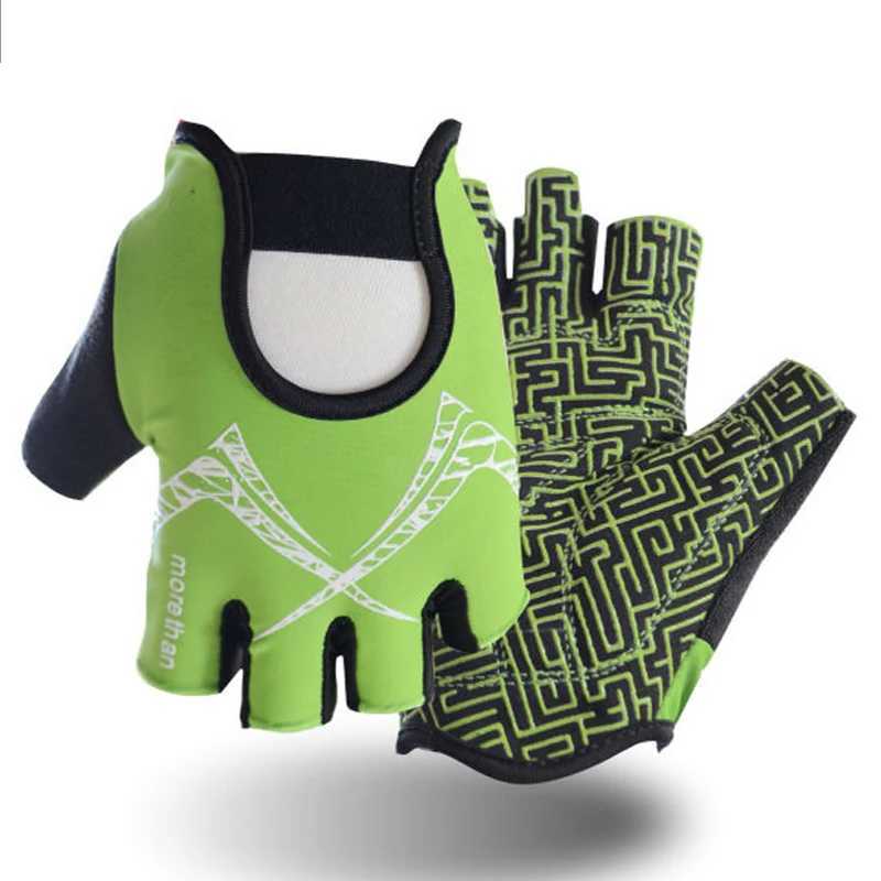 MOREOK Breathable Half Finger Anti slip Comfortable Grip Fitness Yoga Gym Exercise GlovesW241018