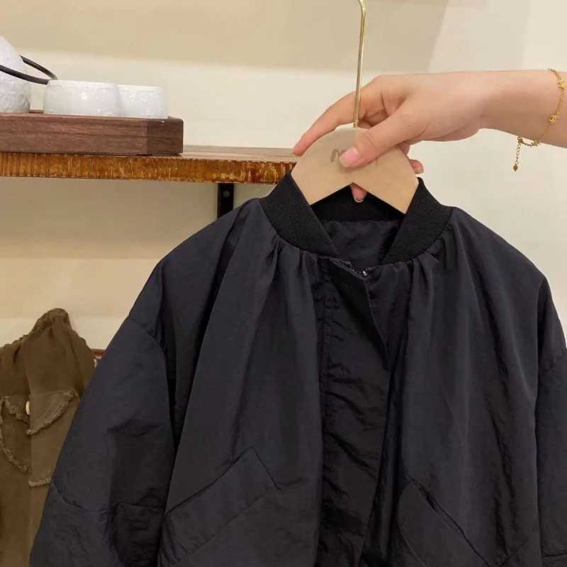 Girls outerwear windproof jacket sweet spring autumn cotton plus size youth and childrens clothing M241018