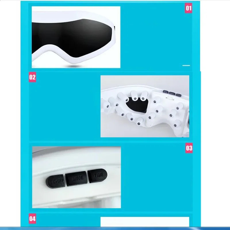 Eye Massager Eyes Fatigue Relief Smart Airbag Vibration Compress Massage Bluetooth Music Relax Sleep Improve Dark Circles 241008