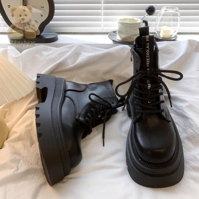 Ddmybear PU Lined Boots, Short Rubber Fashion Boots Chinese Brand Shoes F1023-46.5