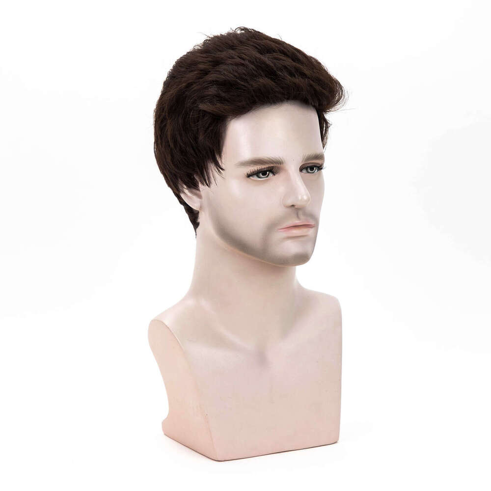 Men's New Synthetic Short Hair Wig, Overseas Xuchang
