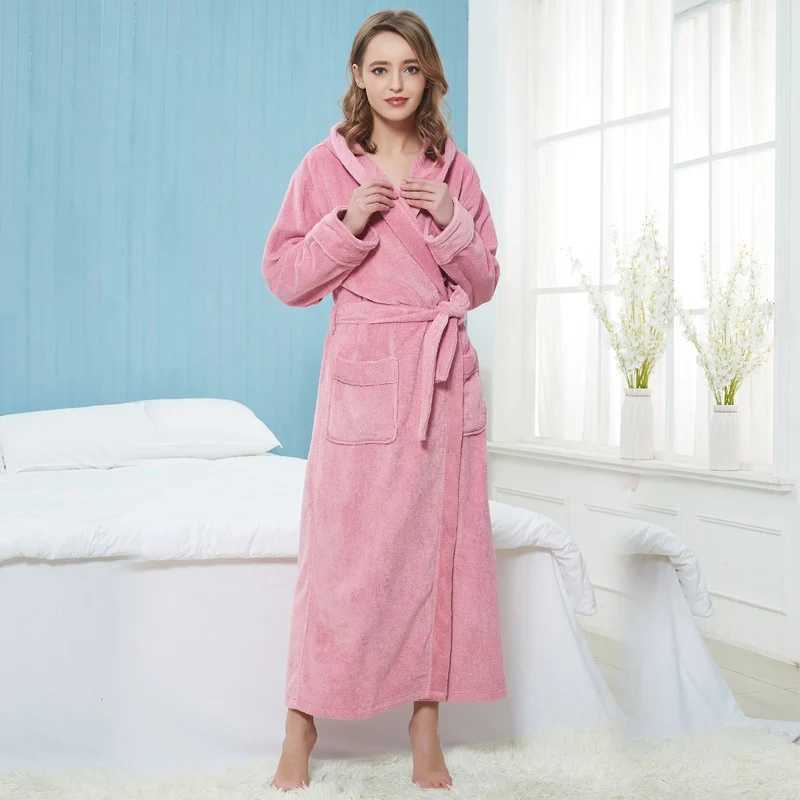 Spring Men Bathrobe Extra Long Thick Warm Cotton Plus Size XXL Winter Mens Robe Luxury Kimono Bathrobe Bride Robes Male GownXJ241018