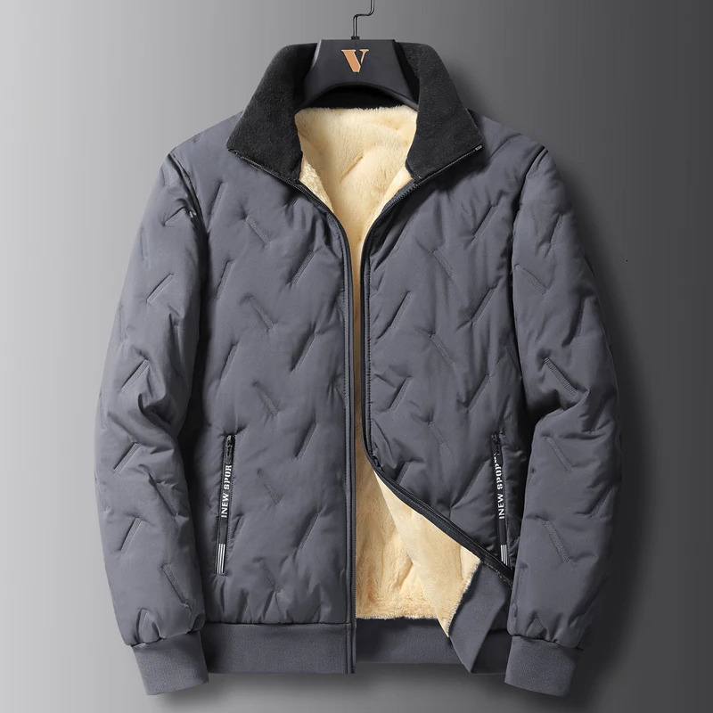 Thickened Wintercotton Coat Mens Cropped Woolen Cotton Jacket Windproof Casual Business Fashion Casualwarm Cottonpadded 241018