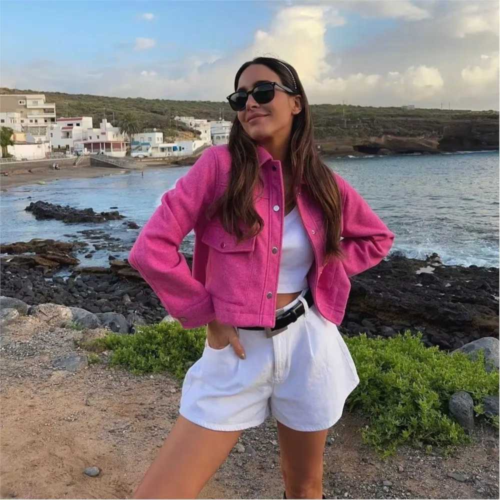 Elegant Women Spring Autumn Coat Long Sleeves Buttons Pocket Lapel Cardigan Lady Jacket New Fashion Office Outerwear ClothingX241018