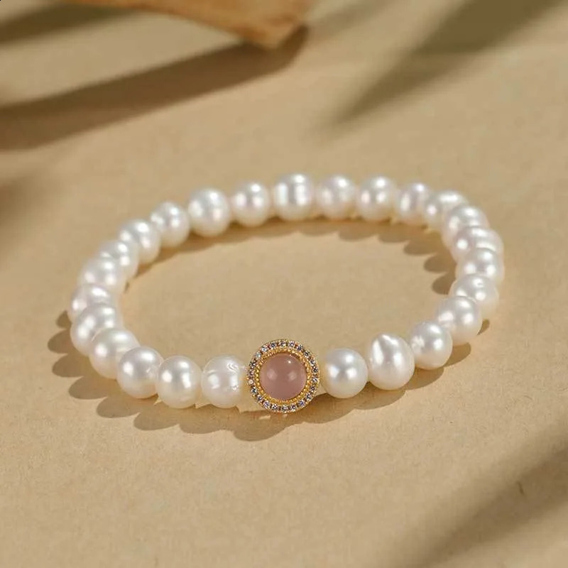 Minar Chic Natural Freshwater Pearl Pink Blue Natural Stone Aquamarine Necklace 241018