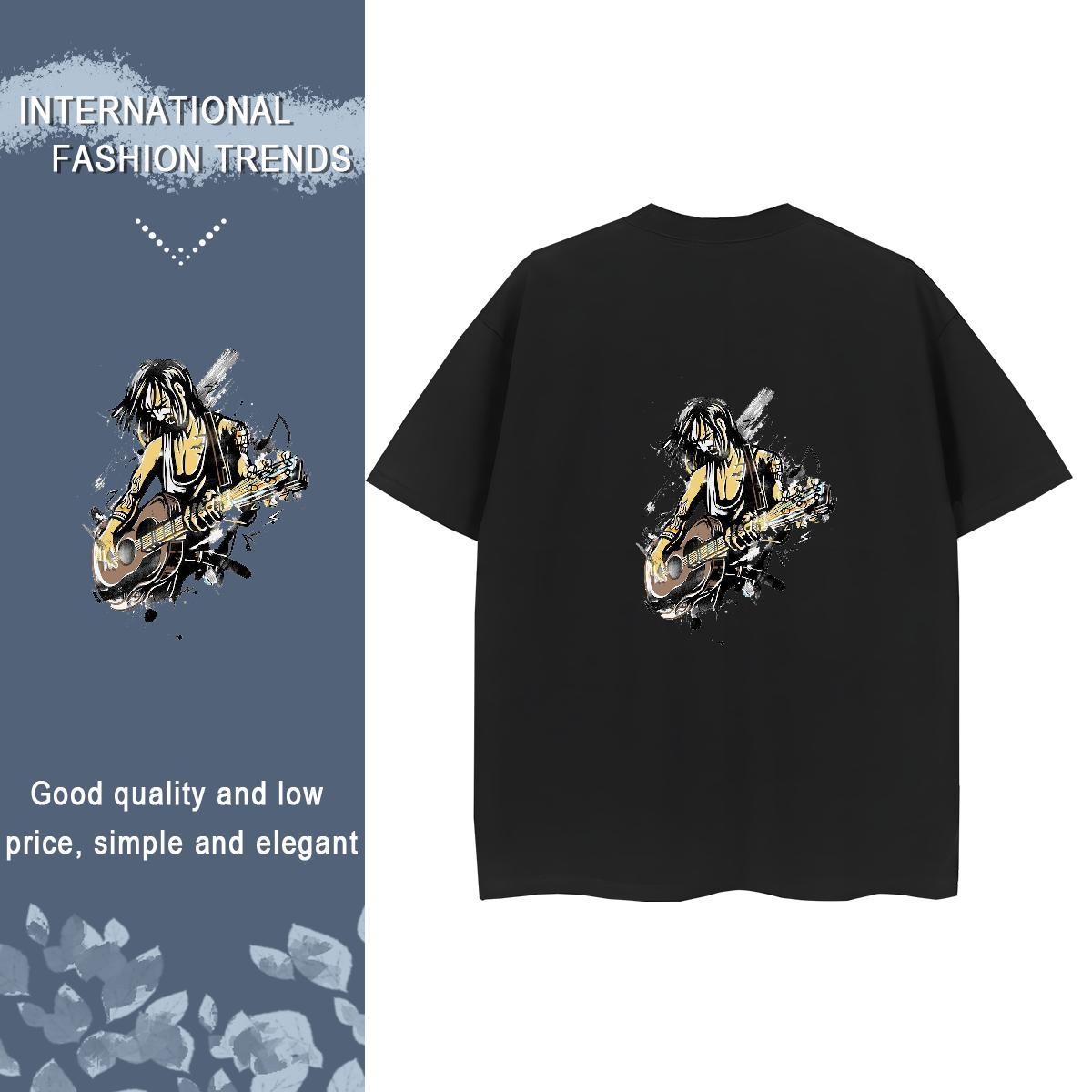 Fashion Womens T Shirts 230g Cotton Breathable Crew Neck Daily Outfit portrait Couples T Shirts Designer Custom Print Plus Size Tee Shirt