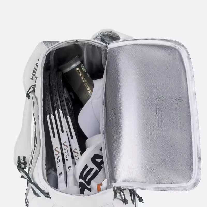 Outdoor Bags HEAD Tennis Bag Simple Fashion Court Bag Portable Tennis Racket Bag with Shoe Compartment Comfortable Racket Bag S2410187