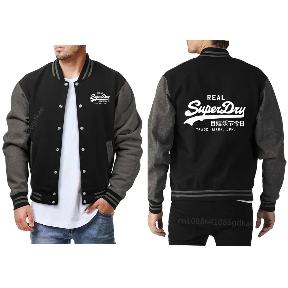 Fashion Casual Baseball Uniform Regular Rib Sleeves Wool Unisex University Men Jackets Clothing Jacket 241018