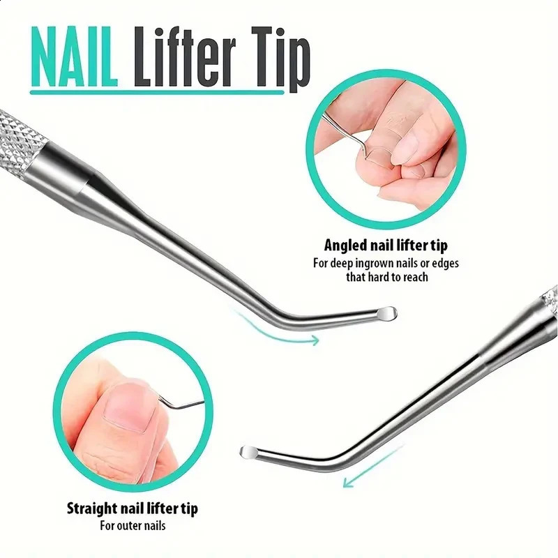 12 Pcs Nail Files Set Cuticle Clippers Polishing Buffer File Cleaning Brush Dead Skin Scissors Manicure Care Kits 241017