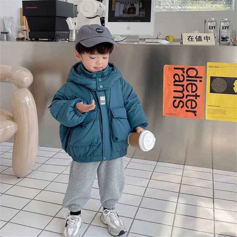Mens coat cotton jacket windproof coat winter autumn thick warm cotton Christmas gift childrens clothing M241018