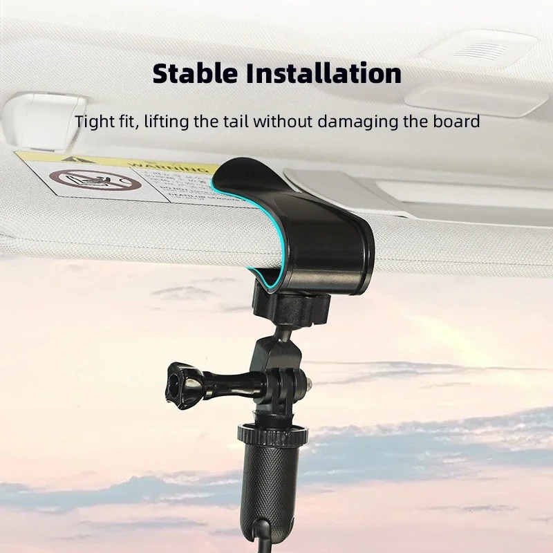 Sports Camera Accessories Panoramic Camera Car Bracket Invisible Sunshade Bracket Car Clip
