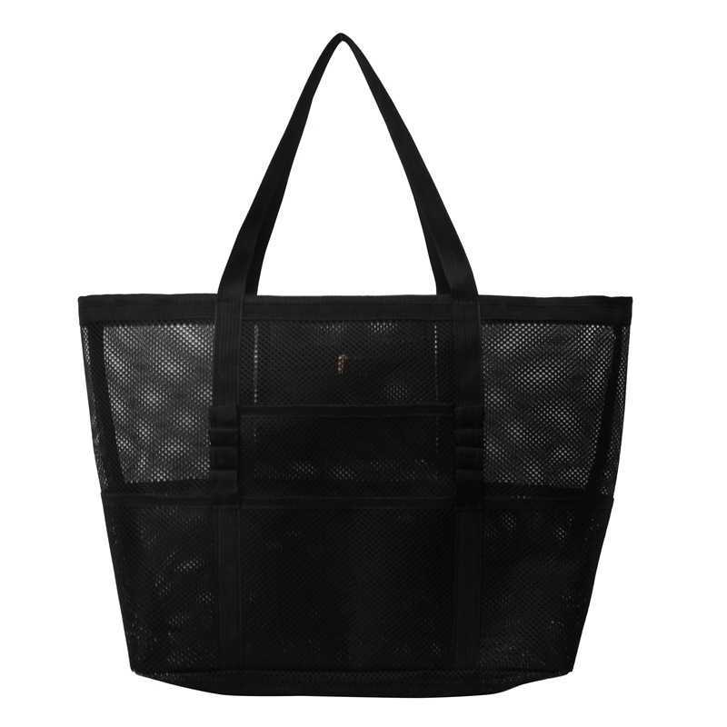 Fashionable mesh beach bag, large capacity beach tote bag, beach bag, fashionable girl's trendy casual bag, trendy 241015