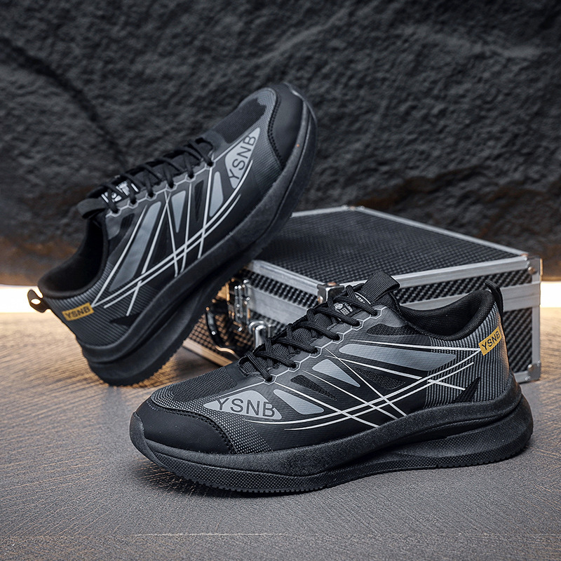 Thick soled sneakers, classic spring and autumn styles, fashionable, lightweight, soft soled, breathable, versatile, casual running shoes for men