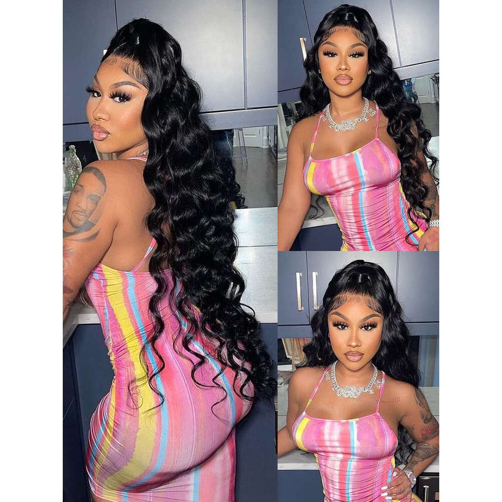 Loose Deep Wave 13x6 HD Lace Frontal Human Hair Wig Brazilian Curly Wigs 13x4 100% Human Hair Lace Front Wig Pre Plucked Remy