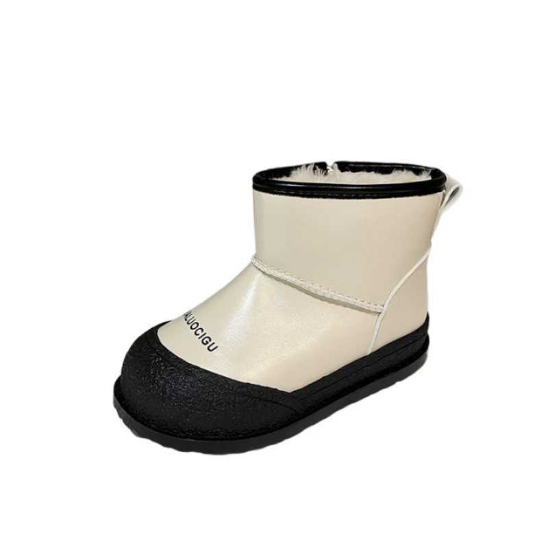 Boots Boys Snow Boots Winter Children Short Boot Plush Warm Cotton Boots Anti Slip Cotton Shoes Winter Shoe for Girl Ankle Boots H241018