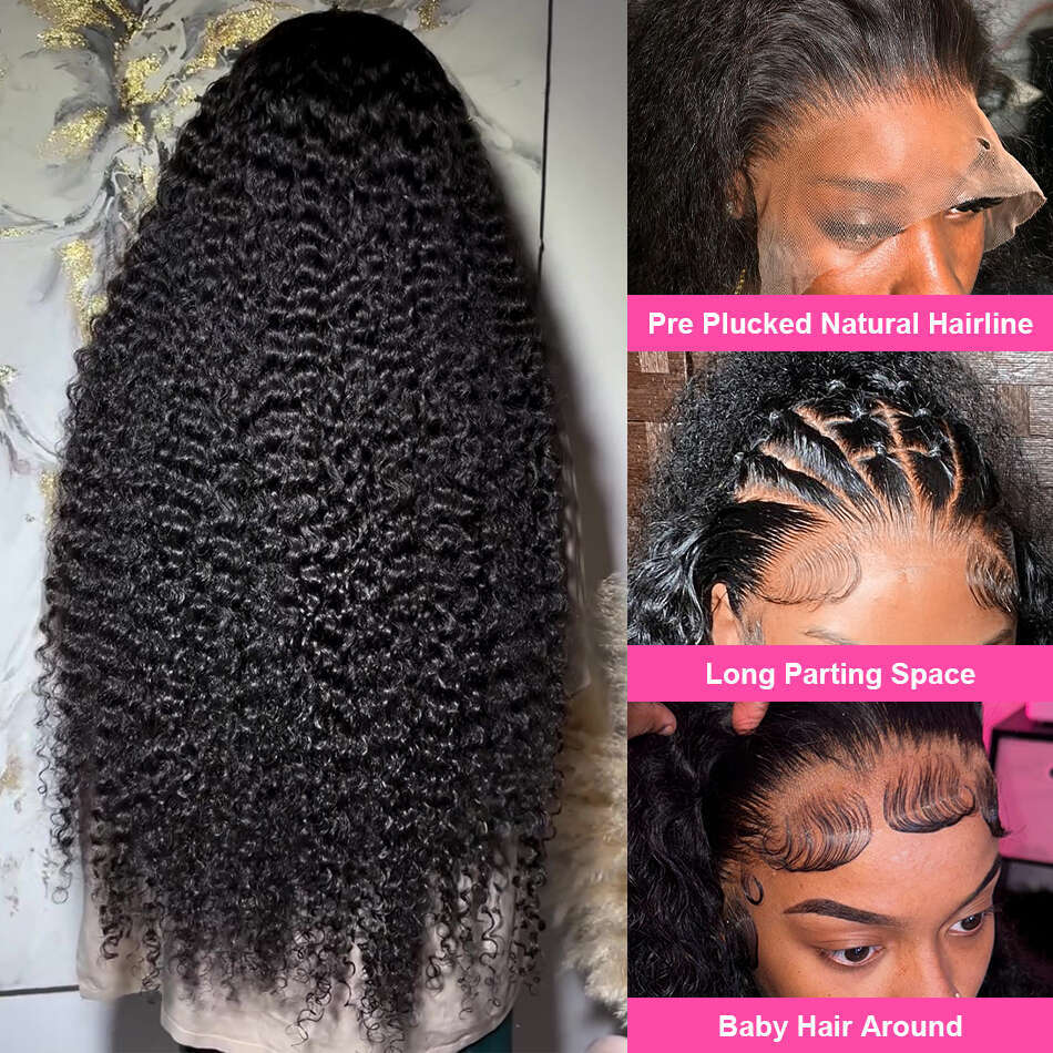 Rosabeauty 250% 13x4 13x6 Water Curly Front Human Hair Wigs Brazilian Remy Loose Deep Wave Lace Frontal Wig For Women