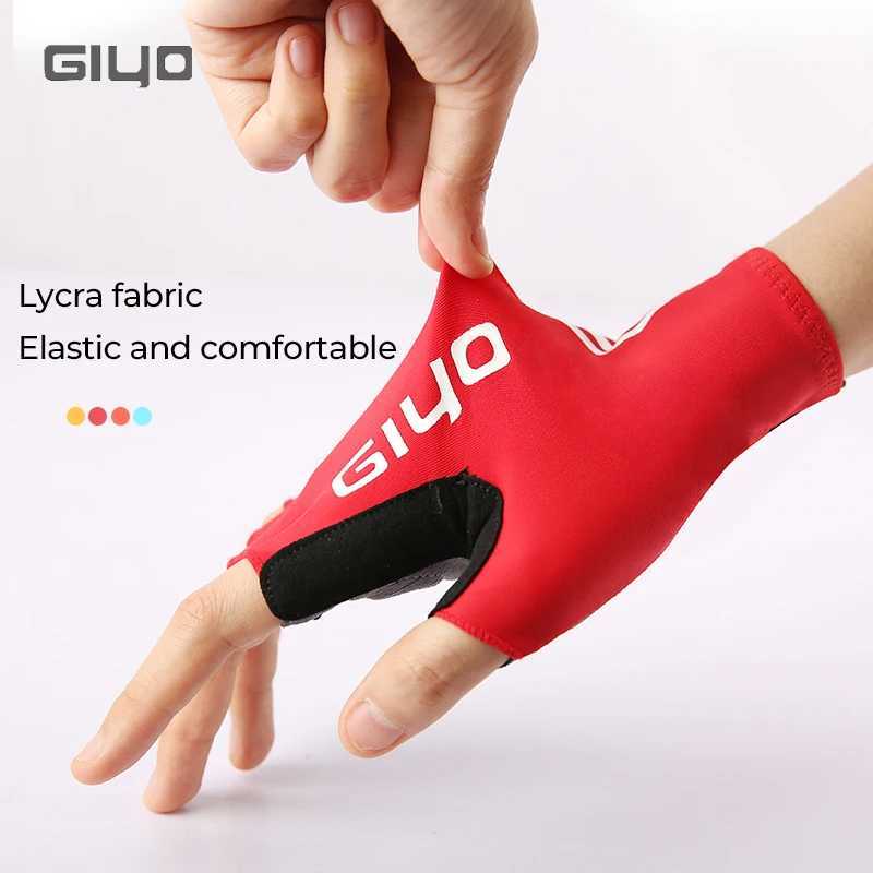 Giyo short bicycle gloves finger gloves anti slip Bicyc fabric half finger gloves for Mtb road cycling sports racingW241018