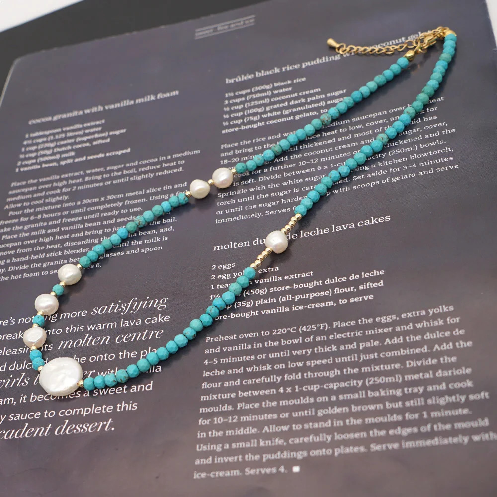 Go2Boho Freshwater Pearl Necklace Womens Natural Stone Necklace Jewelry Bohemian Beaded Jewelry Fashion Collier 241018