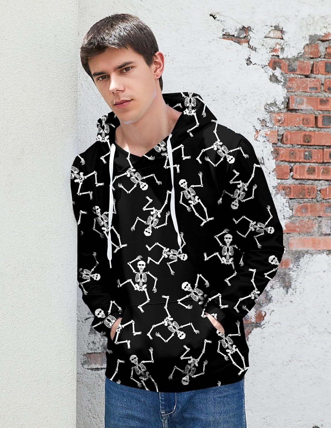 Hoodie for Mens Womens Unisex Cool 3D s Upgrade Quality Pullover Novelty Print Sweatshirt With Front Pocket Graphic Warm cool