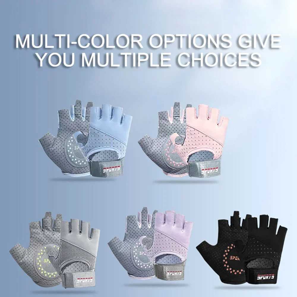 1 pair of outdoor exercise gloves male and female weightlifting gloves cycling gym training breathingW241018
