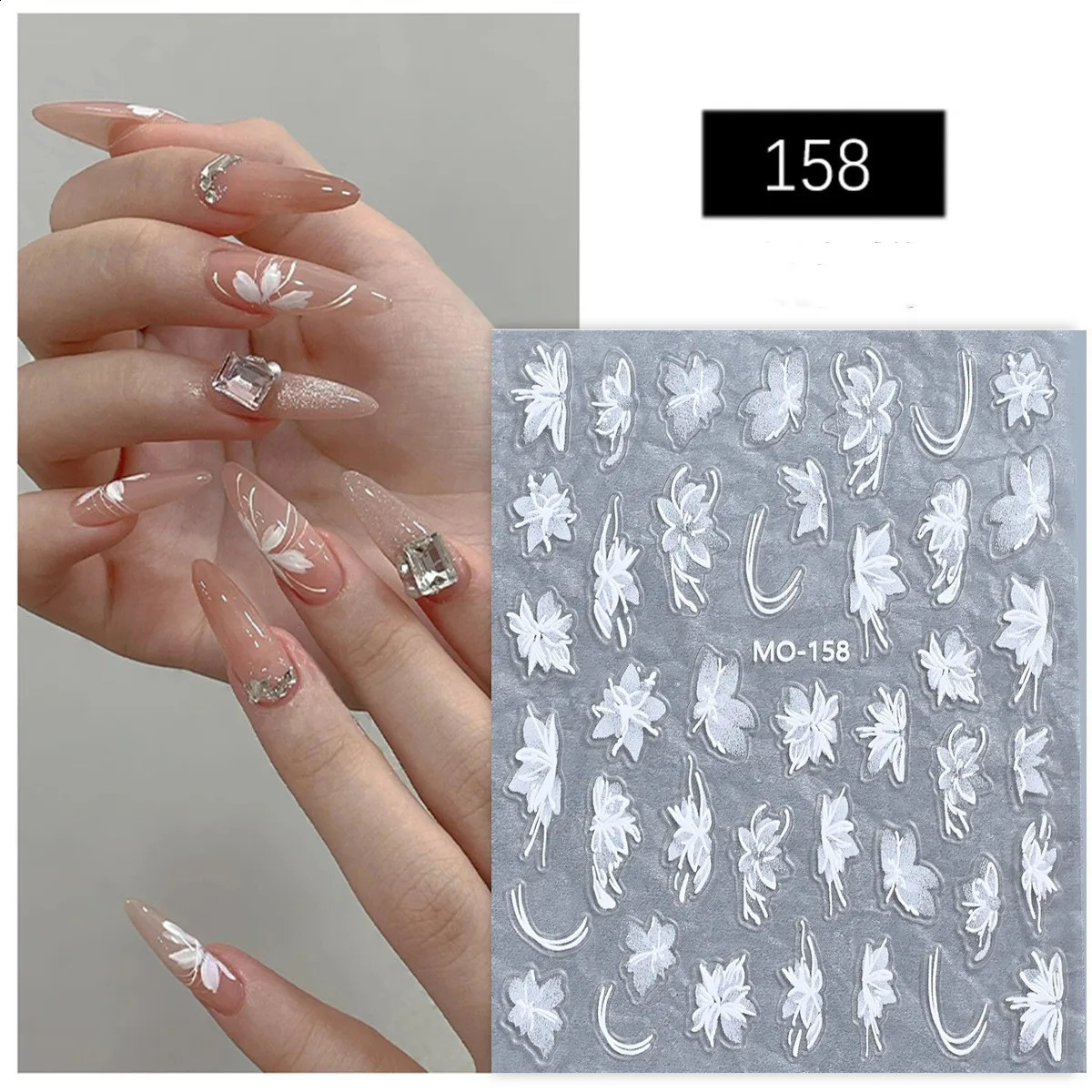 30 sheet DP-020 Nail Stickers Nail Art Professional Decoration Manicure DIY Accessories 241017