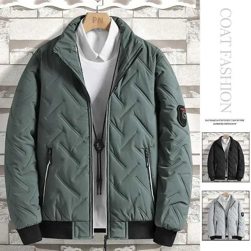New Parkas Winter Cotton Jacket Men Korean Version of The Trend of Short Section Collar Light Down Cotton Jackets for Men 5XL LX241018