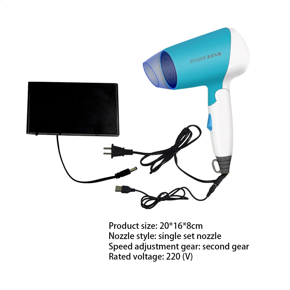 Strong Power Barber Salon Styling Tools Professional Hair Strong Wind Salon Dryer Electric Blower Wireless USB Hair Dryer 241017